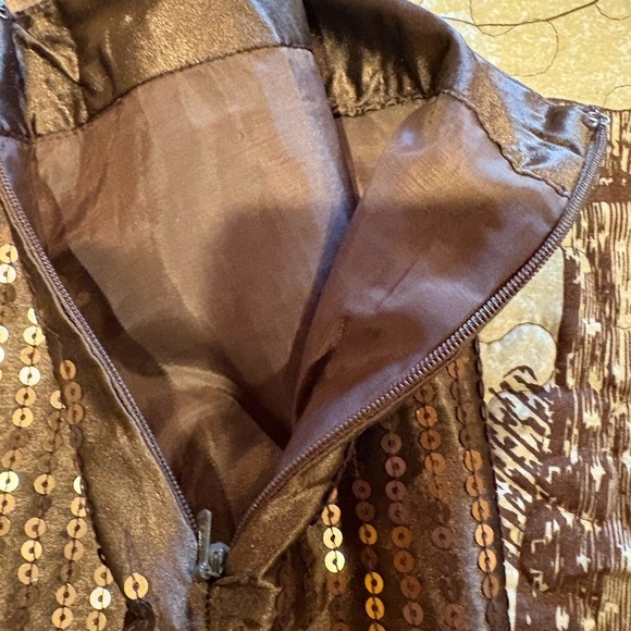 Gap Sequin Brown mini Skirt size 8 women’s NWT - Picture 5 of 12